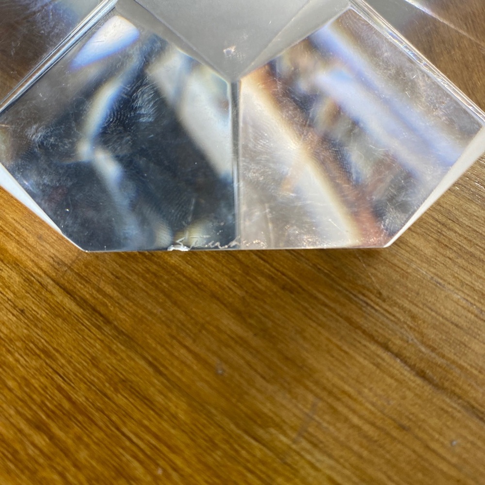 Crystal Faceted Paperweight